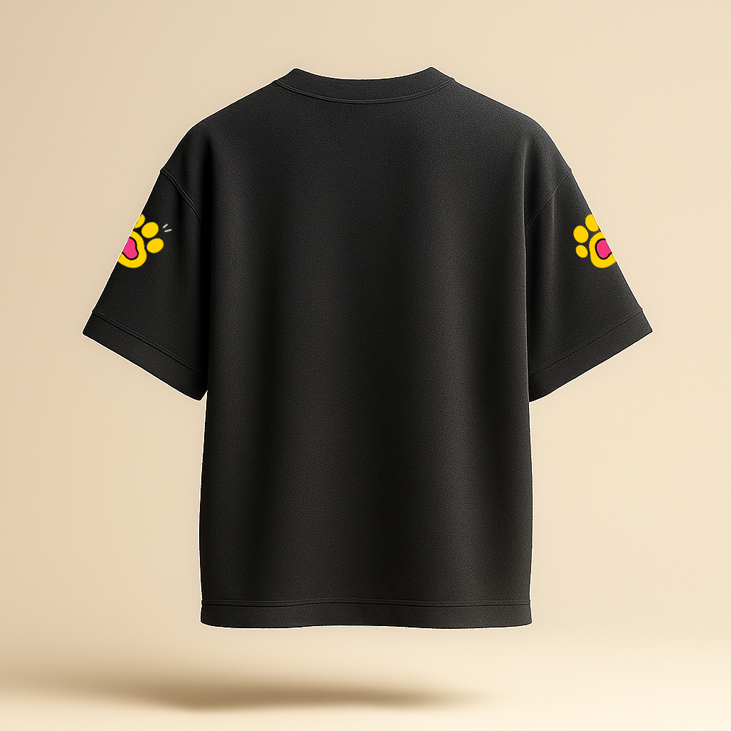 Paw Buddy Oversized Graphic Tee – Unisex