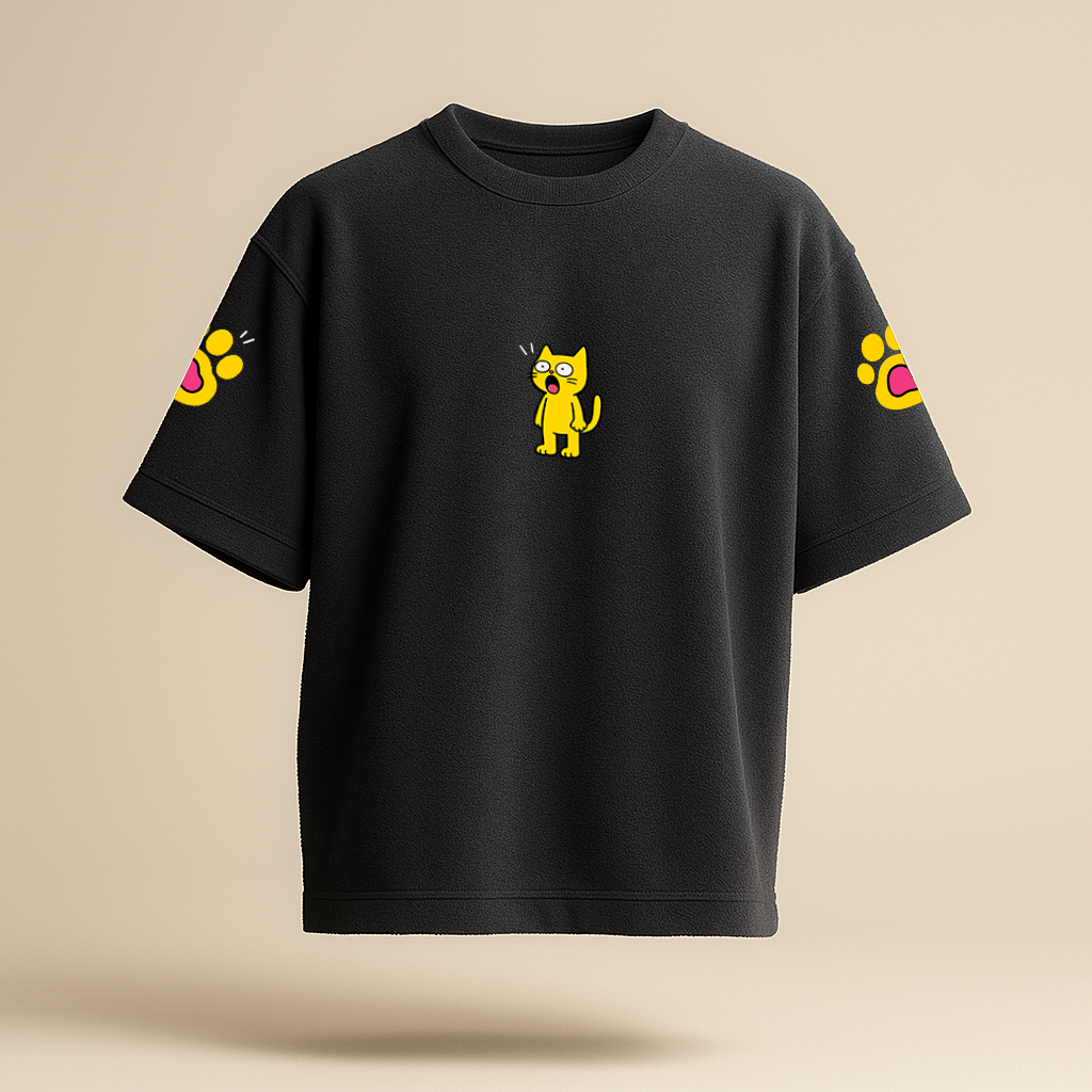 Paw Buddy Oversized Graphic Tee – Unisex