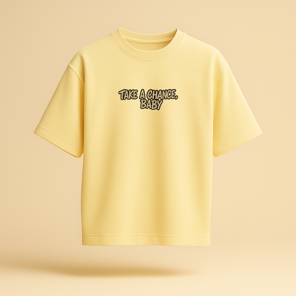 Take a Chance Baby Oversized Graphic Tee – Unisex