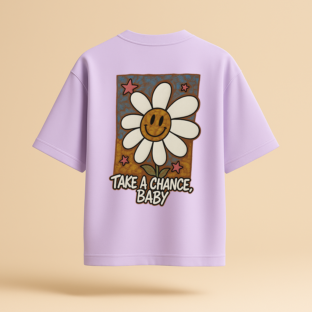 Take a Chance Baby Oversized Graphic Tee – Unisex