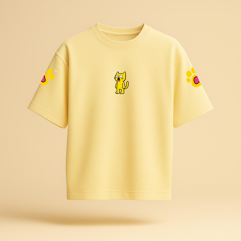 Paw Buddy Oversized Graphic Tee – Unisex