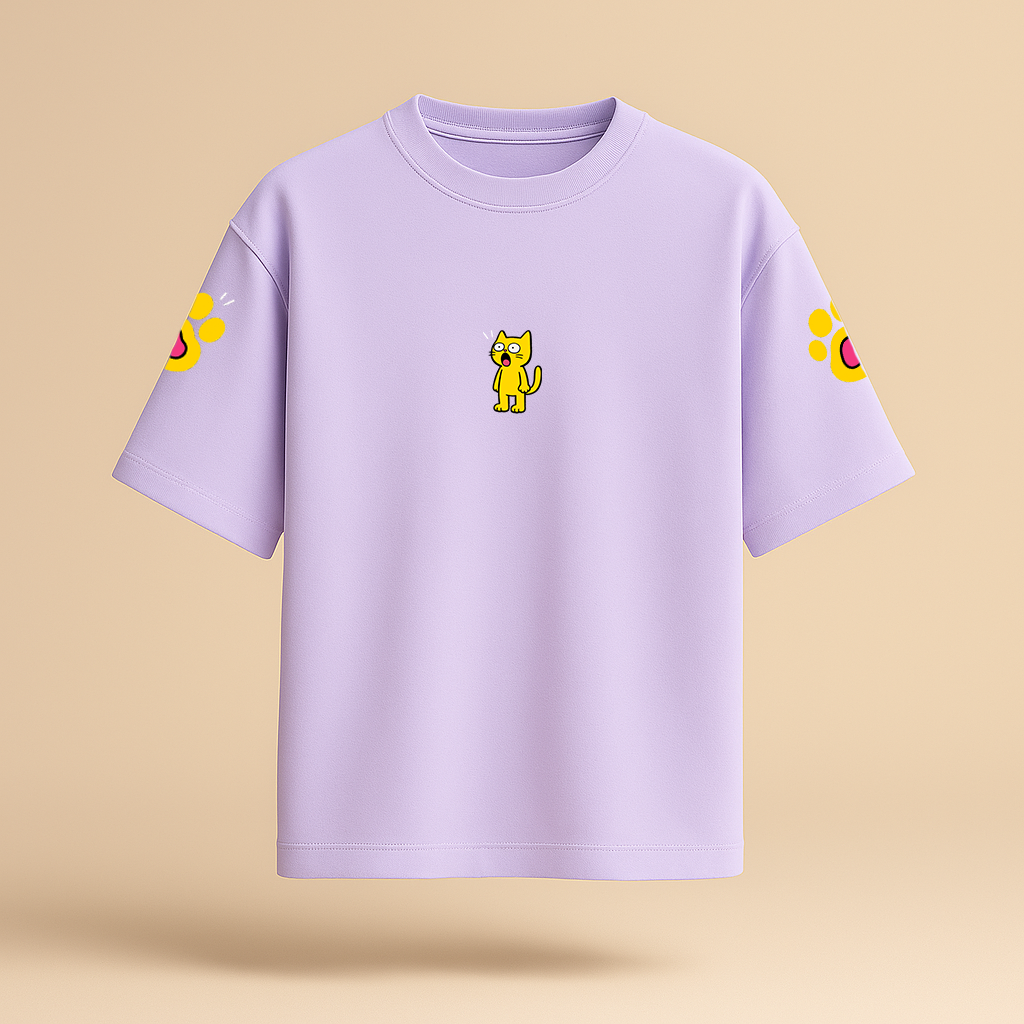 Paw Buddy Oversized Graphic Tee – Unisex