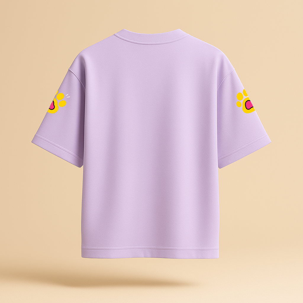 Paw Buddy Oversized Graphic Tee – Unisex