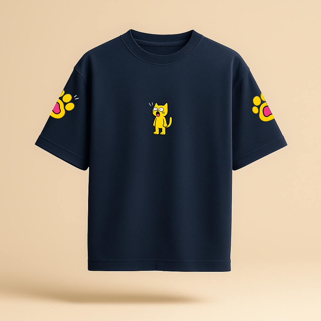 Paw Buddy Oversized Graphic Tee – Unisex