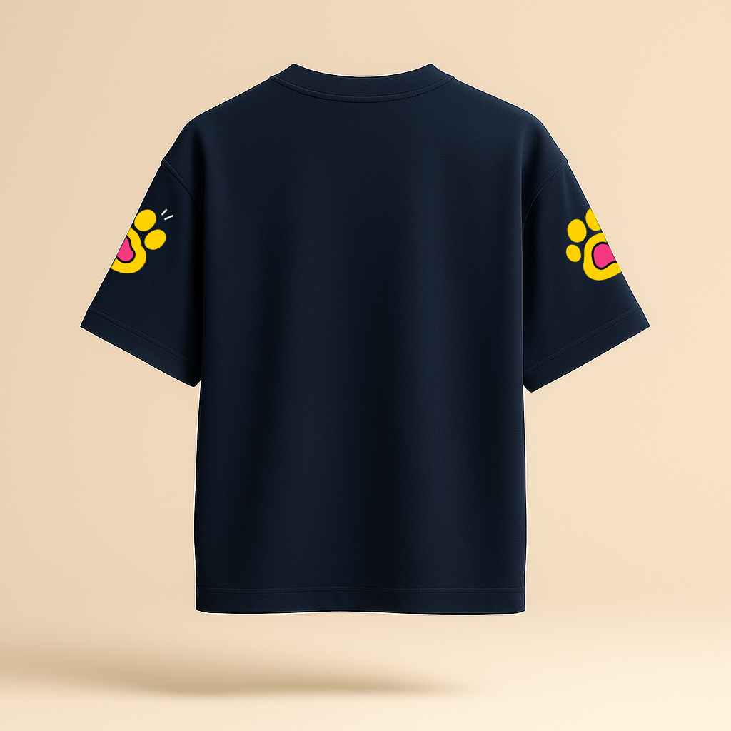 Paw Buddy Oversized Graphic Tee – Unisex