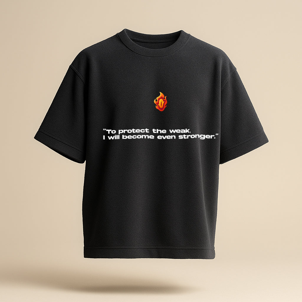 KYOJURO RENGOKU "FLAME BREATHING" OVERSIZED DEMON SLAYER TEE