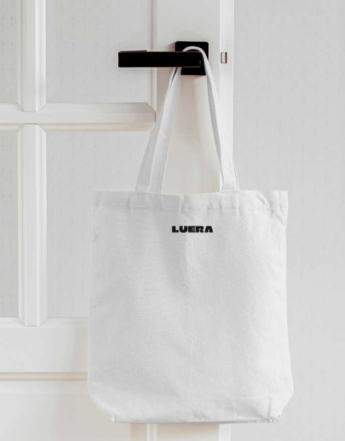 "I'M COOL" CAT CANVAS TOTE BAG WITH ZIPPER