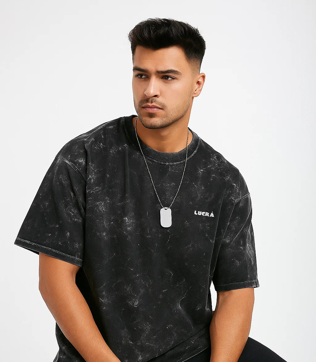 Unisex Acid Washed Oversized Tee
