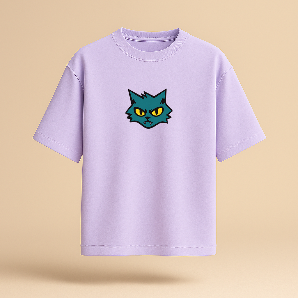 Meowtown Unisex Oversized Graphic Streetwear T-Shirt